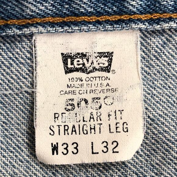 Vintage Men's 505 Levi's Jeans Size 33 x 32 - Picture 9 of 10